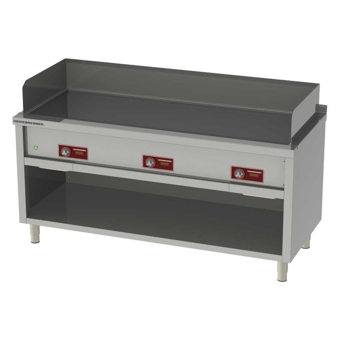 Heidebrenner - Heidebrenner Elektro Teppanyaki - Bratplatte "HONSHU" - Hartchrom, 1760x750 mm, 22,5 kW, 3 Zonen - GastroDeals