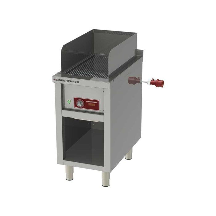 Heidebrenner - Heidebrenner Elektro Teppanyaki - Bratplatte IKI - Geriffelte Platte, 440x750x850 mm, 4,5 kW - GastroDeals