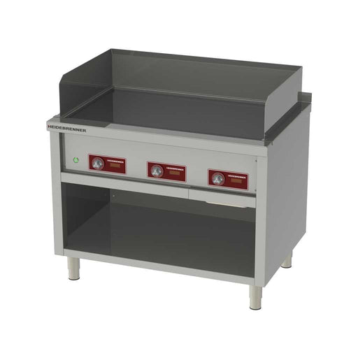 Heidebrenner - Heidebrenner Elektro Teppanyaki - Bratplatte KYUSHU - 3 Zonen, 1100x750 mm, Hartchrom, 13,5 kW - GastroDeals