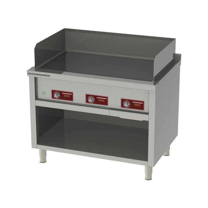 Heidebrenner - Heidebrenner Elektro Teppanyaki - Bratplatte KYUSHU - 3 Zonen, 1100x750 mm, Hartchrom, 13,5 kW - GastroDeals