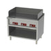Heidebrenner - Heidebrenner Elektro Teppanyaki - Bratplatte KYUSHU - 3 Zonen, 13,5 kW, 1100x750x850 mm, Geriffelte Platte - GastroDeals
