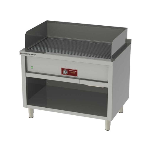 Heidebrenner - Heidebrenner Elektro Teppanyaki - Bratplatte KYUSHU - Geriffelte Platte, 996x550 mm, 13,5 kW - GastroDeals