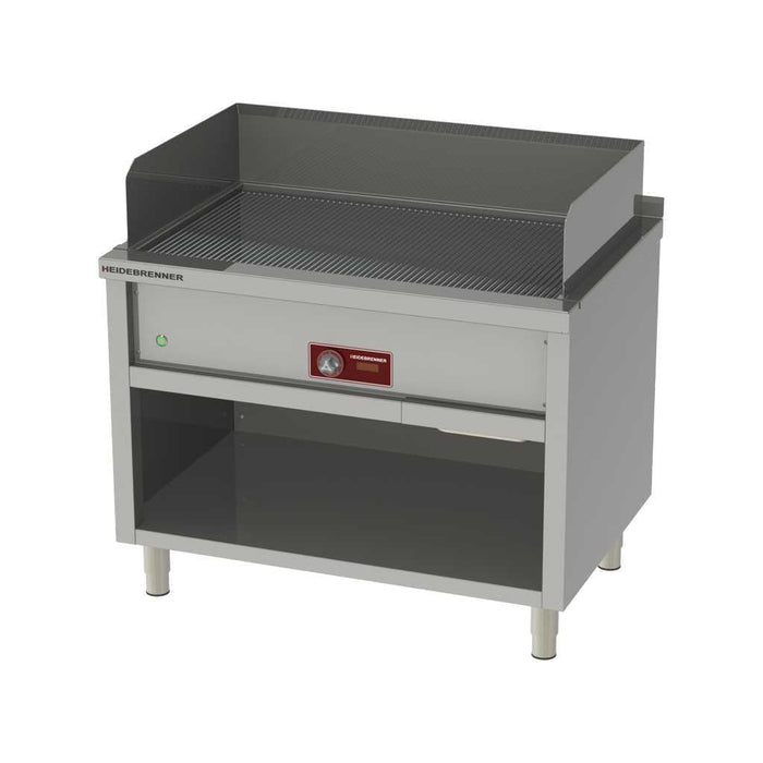 Heidebrenner - Heidebrenner Elektro Teppanyaki - Bratplatte KYUSHU - Geriffelte Platte, 996x550 mm, 13,5 kW - GastroDeals