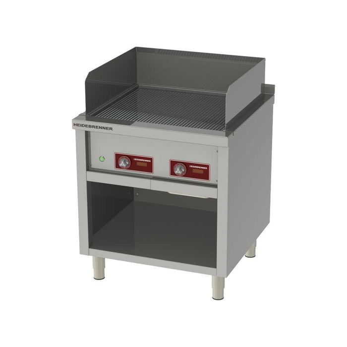 Heidebrenner - Heidebrenner Elektro Teppanyaki Bratplatte "OKINAVA" - Geriffelte Platte, 666x550 mm, 9 kW - GastroDeals