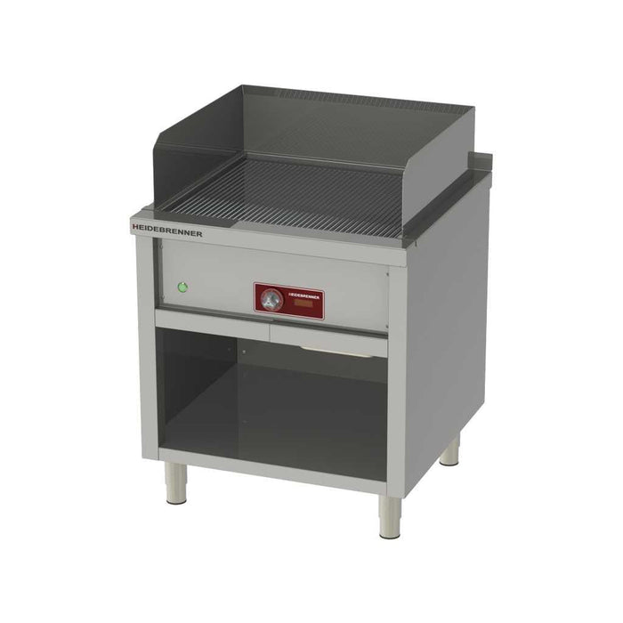 Heidebrenner - Heidebrenner Elektro Teppanyaki - Bratplatte OKINAVA - Geriffelte Platte, 770x750x850 mm, 9 kW - GastroDeals