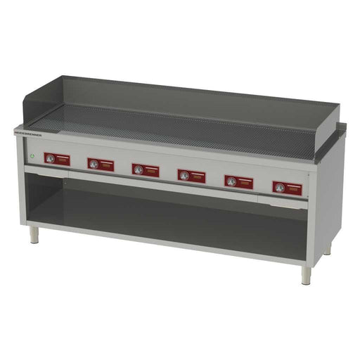 Heidebrenner - Heidebrenner Elektro Teppanyaki - Bratplatte "TANEGA" - Geriffelte Platte, 1986x550 mm, 27 kW - GastroDeals