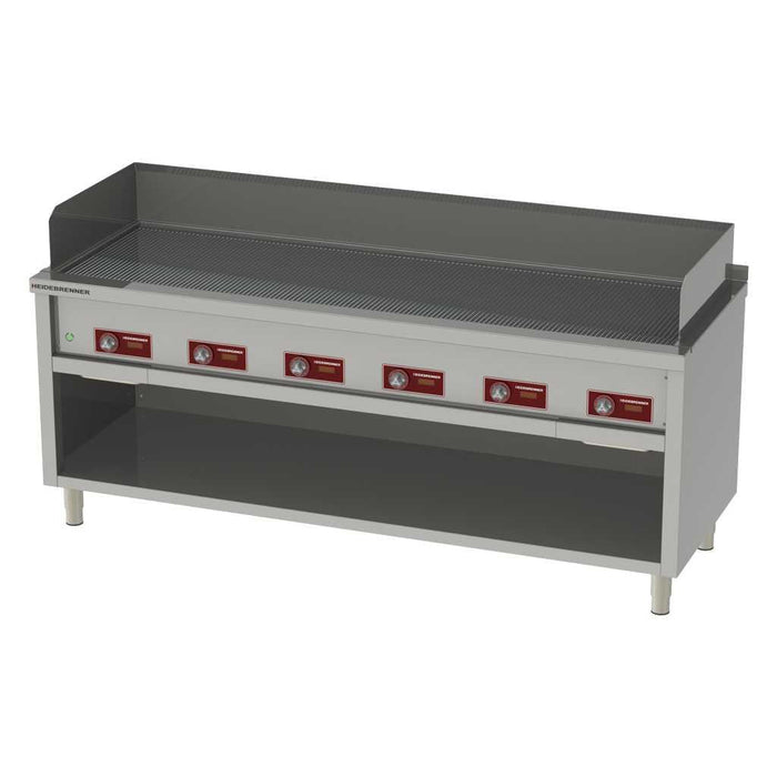 Heidebrenner - Heidebrenner Elektro Teppanyaki - Bratplatte "TANEGA" - Geriffelte Platte, 1986x550 mm, 27 kW - GastroDeals