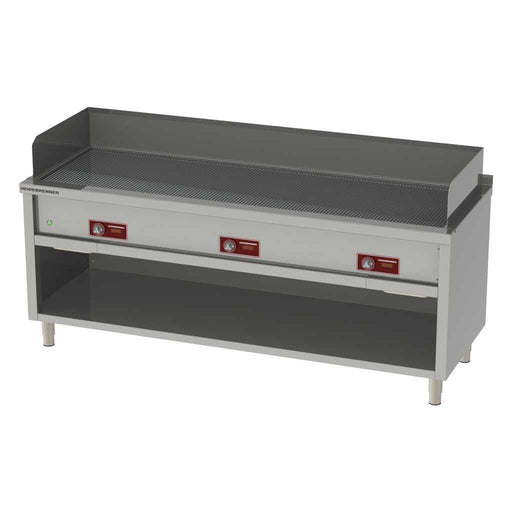 Heidebrenner - Heidebrenner Elektro Teppanyaki - Bratplatte "TANEGA" - Geriffelte Platte, 1986x550 mm, 27 kW - GastroDeals