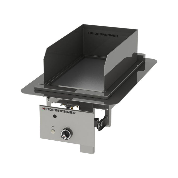 Heidebrenner - Heidebrenner Gas Einbau - Bratplatte IKI - 750 - Hartverchromt, 5,8 kW, 340x580 mm, Glatte Platte - GastroDeals