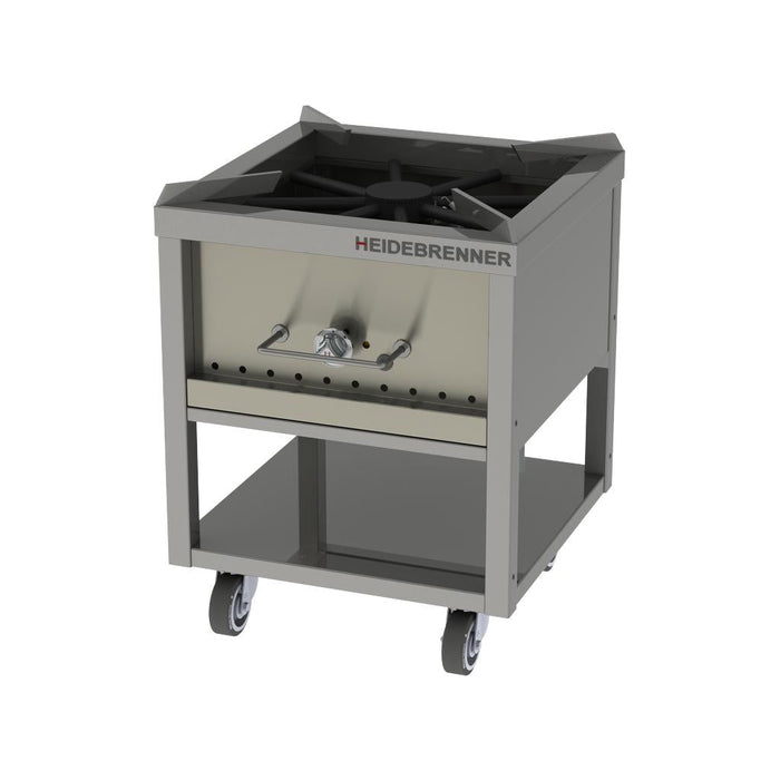 Heidebrenner - Heidebrenner Gas - Hockerkocher HAMBURG 1001 Premium - Edelstahl, 11 kW, 580x580x850 mm - GastroDeals