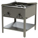 Heidebrenner - Heidebrenner Gas - Hockerkocher "HAMBURG" - 16,2 kW, 2 - geteilter Brenner, 650x650x720 mm, Profilstahl - GastroDeals