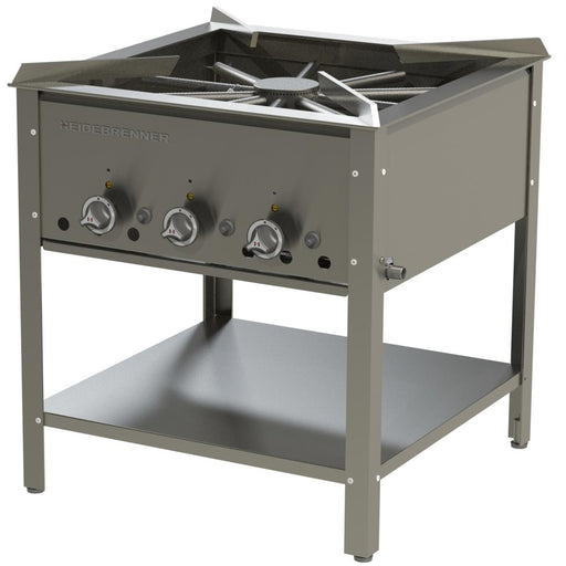 Heidebrenner - Heidebrenner Gas - Hockerkocher HAMBURG - 17,4 kW, Profilstahl, 650 mm - GastroDeals