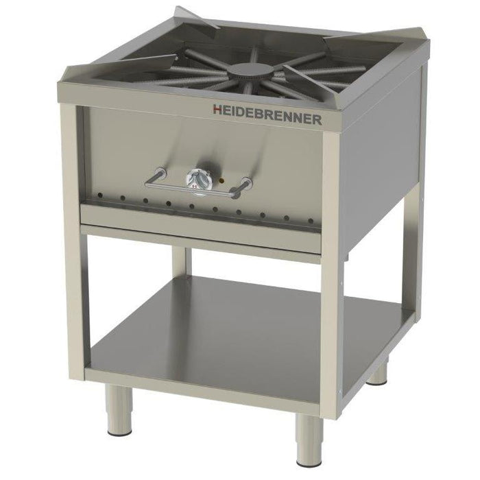 Heidebrenner - Heidebrenner Gas - Hockerkocher HAMBURG Premium - 16,2 kW, 650 mm, Edelstahl, Höhenverstellbar - GastroDeals