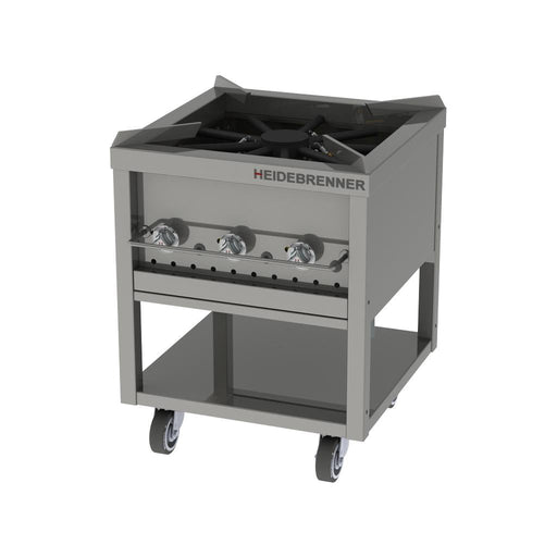 Heidebrenner - Heidebrenner Gas - Hockerkocher Hamburg Premium - 16,5 kW, Edelstahl, 3 Kochzonen, 580x580x850 mm - GastroDeals