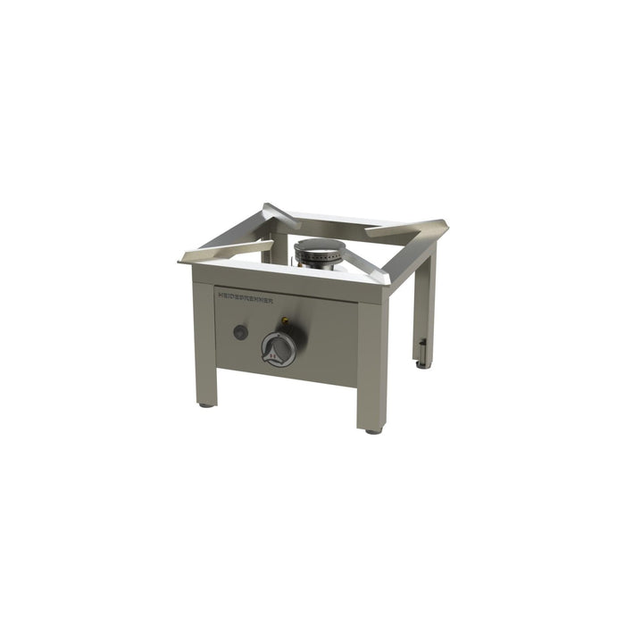 Heidebrenner - Heidebrenner Gas - Hockerkocher KIEL - 5,8 kW, Edelstahl, 360 mm, Höhenverstellbare Füße - GastroDeals