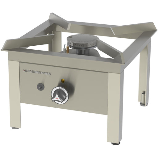 Heidebrenner - Heidebrenner Gas - Hockerkocher KIEL - 9,3 kW, 430 mm, Profilstahl, Höhenverstellbare Füße - GastroDeals