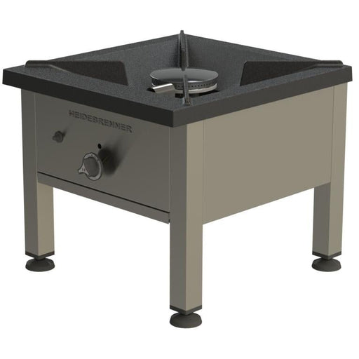 Heidebrenner - Heidebrenner Gas - Hockerkocher "Rostock" - 12,8 kW, Guss - Topfauflage, 590 mm, Höhenverstellbar - GastroDeals