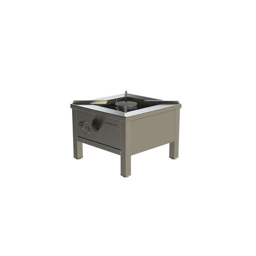 Heidebrenner - Heidebrenner Gas - Hockerkocher "ROSTOCK" - 400 mm, 9,3 kW, Edelstahl - Topfauflage, Höhenverstellbar - GastroDeals