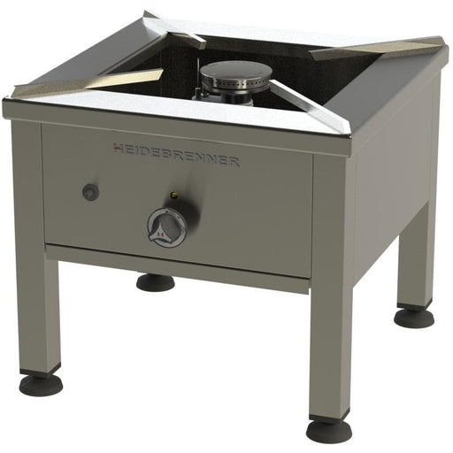 Heidebrenner - Heidebrenner Gas - Hockerkocher "ROSTOCK - 550 mm / 9,3 kW" (Edelstahl - Topfauflage) - GastroDeals