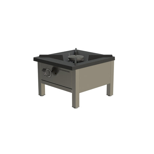 Heidebrenner - Heidebrenner Gas - Hockerkocher "ROSTOCK" - 9,3 kW, 440 mm, Guss - Topfauflage, Edelstahlgestell - GastroDeals
