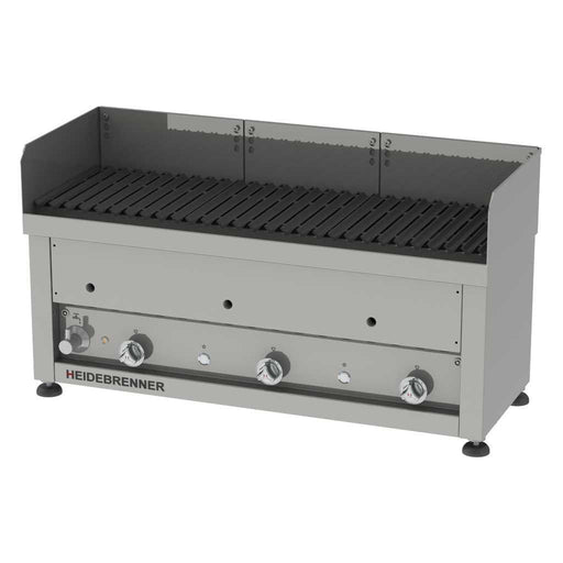 Heidebrenner - Heidebrenner Gas Lavasteingrill "ÄTNA" - 17,4 kW, Indoor, 1070x410x440 mm, Edelstahl - Rost - GastroDeals