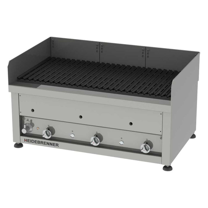 Heidebrenner - Heidebrenner Gas Lavasteingrill ÄTNA - 650 mm, 27,9 kW, Indoor, Edelstahl V - Rost - GastroDeals