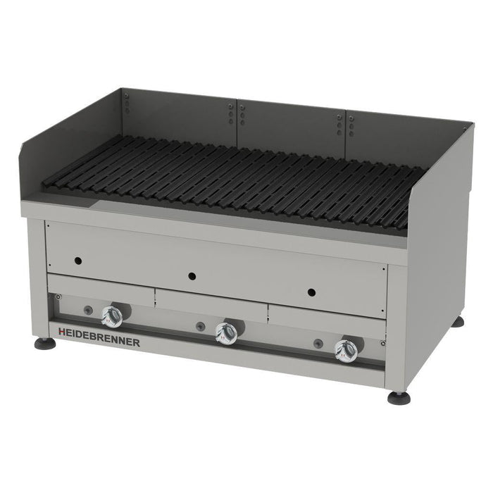 Heidebrenner - Heidebrenner Gas Lavasteingrill ÄTNA - 650 mm, 27,9 kW, Outdoor, 1077x650x440 mm - GastroDeals