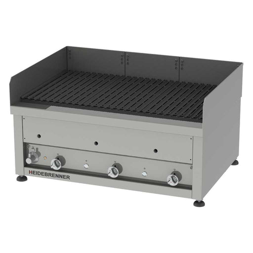 Heidebrenner - Heidebrenner Gas Lavasteingrill ÄTNA - Indoor, 750 mm, 38,4 kW, 3 Zonen, Edelstahl V - Rost - GastroDeals
