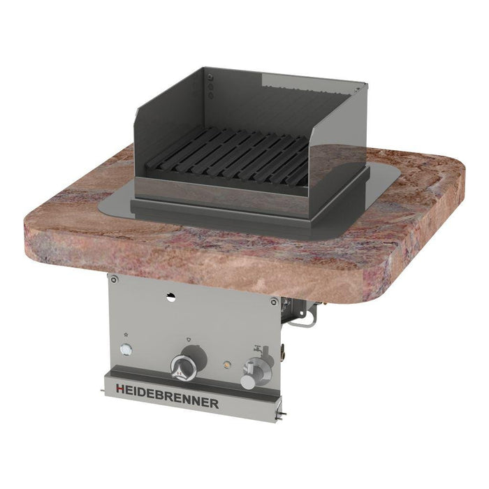 Heidebrenner - Heidebrenner Gas Lavasteingrill FILICUDI - 5,8 kW, 410 mm, Indoor, Edelstahl V - Rost - GastroDeals