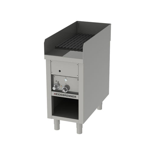 Heidebrenner - Heidebrenner Gas Lavasteingrill FILICUDI - 900 mm, 12,8 kW, Indoor, Fahrbar, Edelstahl V - Rost - GastroDeals