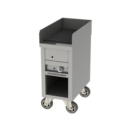 Heidebrenner - Heidebrenner Gas Lavasteingrill FILICUDI - Outdoor, 750 mm, 12,8 kW, Fahrbar - GastroDeals
