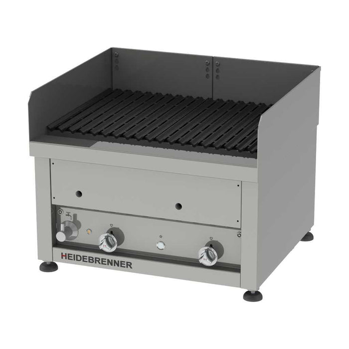 Heidebrenner - Heidebrenner Gas Lavasteingrill KOS - 18,6 kW, 650 mm, Indoor, Edelstahl V - Rost - GastroDeals