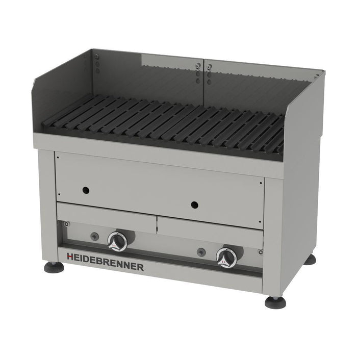 Heidebrenner - Heidebrenner Gas Lavasteingrill KOS - 410 mm, 11,6 kW, Outdoor, 2 Heizzonen, Edelstahl V - Rost - GastroDeals