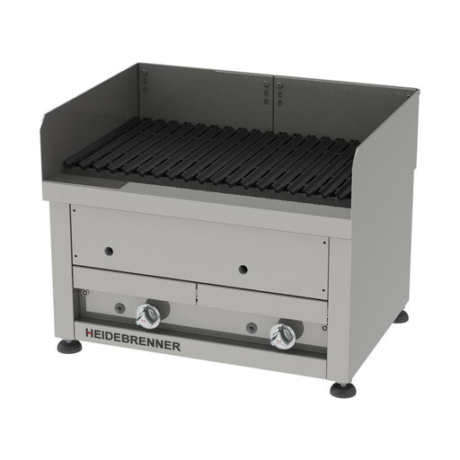 Heidebrenner - Heidebrenner Gas Lavasteingrill KOS - 550 mm, 15 kW, Outdoor, 2 Heizzonen, 740x550x440 mm - GastroDeals