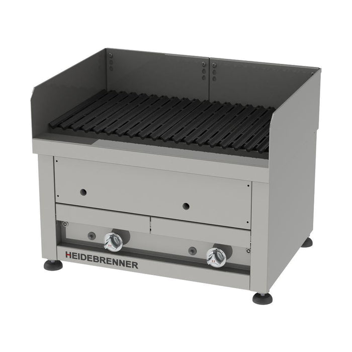 Heidebrenner - Heidebrenner Gas Lavasteingrill KOS - 550 mm, 15 kW, Outdoor, 2 Heizzonen, 740x550x440 mm - GastroDeals