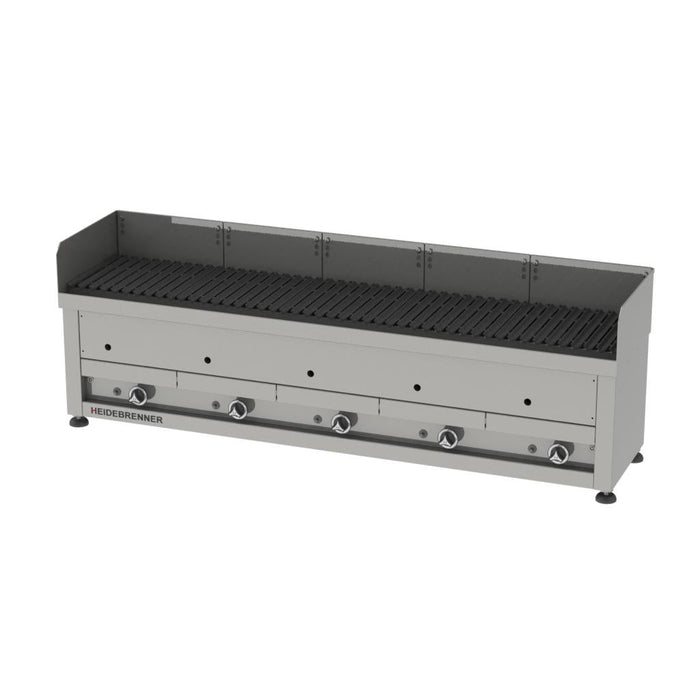 Heidebrenner - Heidebrenner Gas Lavasteingrill "LIPARI" - 29 kW, 410 mm, Outdoor, Edelstahl V - Rost - GastroDeals