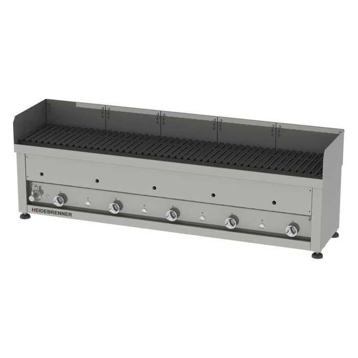 Heidebrenner - Heidebrenner Gas Lavasteingrill LIPARI - 410 mm, 29 kW, Indoor, Edelstahl V - Rost, Höhenverstellbare Füße - GastroDeals