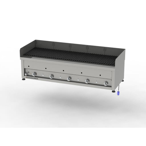 Heidebrenner - Heidebrenner Gas Lavasteingrill LIPARI - 46,5 kW, 650 mm, Indoor, 5 Heizzonen - GastroDeals