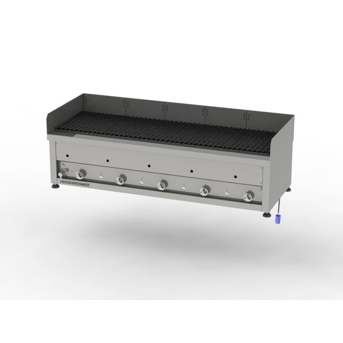 Heidebrenner - Heidebrenner Gas Lavasteingrill LIPARI - 46,5 kW, 650 mm, Indoor, 5 Heizzonen - GastroDeals