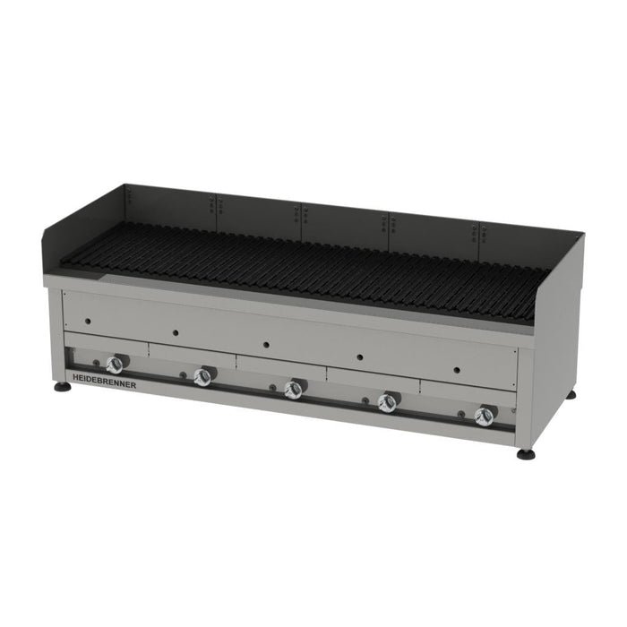 Heidebrenner - Heidebrenner Gas Lavasteingrill Lipari - 46,5 kW, Outdoor, 650 mm, 5 Heizzonen - GastroDeals