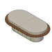 Heidebrenner - Heidebrenner Gas Mongolengrill SELENGE - 1400 - 4 Heizzonen, Oval, 1800x1400 mm, Fettauffangrinne - GastroDeals