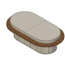 Heidebrenner - Heidebrenner Gas Mongolengrill TÖV - 1200 - 4 Kochzonen, Oval, 21,2 kW, 1600x1250 mm - GastroDeals