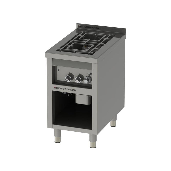 Heidebrenner - Heidebrenner Gas - Range ARIZONA - 11,6 kW, 475x750x850 mm, Edelstahl, 2 Kochzonen - GastroDeals