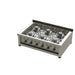 Heidebrenner - Heidebrenner Gas Range "Kalifornien" - 34,8 kW, 750 mm, 6 Kochzonen, Edelstahl, Einseitige Bedienung - GastroDeals