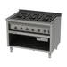 Heidebrenner - Heidebrenner Gas Range "Kalifornien" - 52,2 kW, 750 mm, 6 Kochzonen, Edelstahl, Wasserbefüllung - GastroDeals