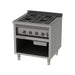 Heidebrenner - Heidebrenner Gas - Range MONTANA - 23,2 kW, 750 mm, 4 Kochzonen, Edelstahl - GastroDeals