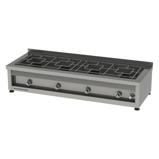 Heidebrenner - Heidebrenner Gas Range "MONTANA" - 34,8 kW, 4 Kochzonen, 1650x600x350 mm - GastroDeals