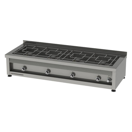 Heidebrenner - Heidebrenner Gas - Range MONTANA - 4 - flammig, Edelstahl Doppelschieberost, 1650x600x350 mm - GastroDeals