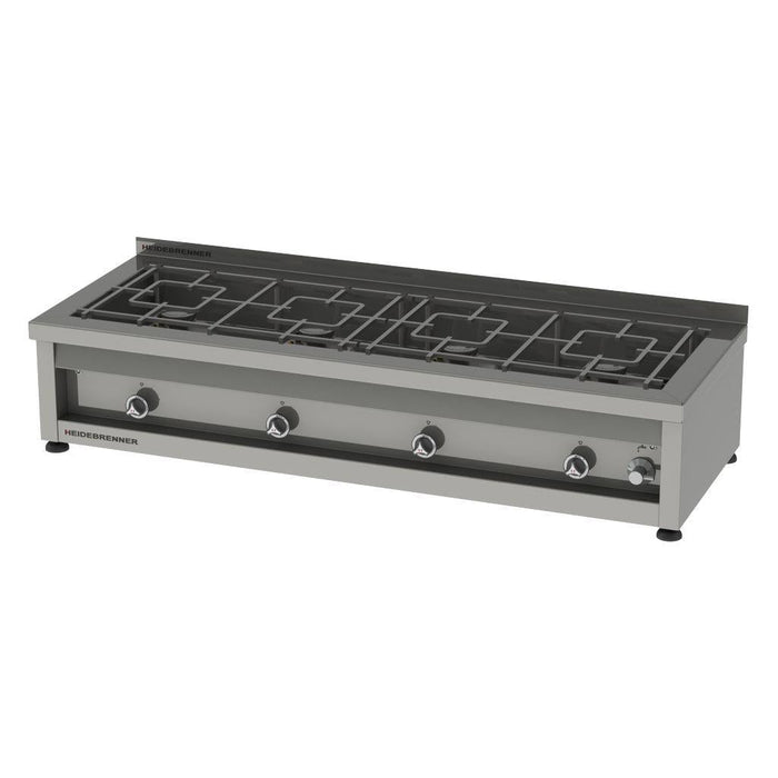 Heidebrenner - Heidebrenner Gas - Range MONTANA - 4 - flammig, Edelstahl Doppelschieberost, 1650x600x350 mm - GastroDeals