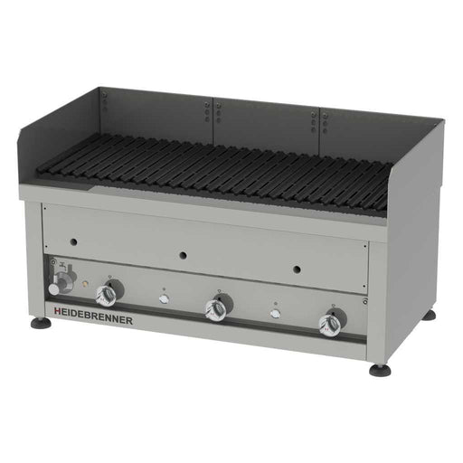 Heidebrenner - Heidebrenner Gas Rostbräter/Wassergrill PLANO - 410 - 17,4 kW, 3 Zonen, Indoor, 1070x410 mm - GastroDeals